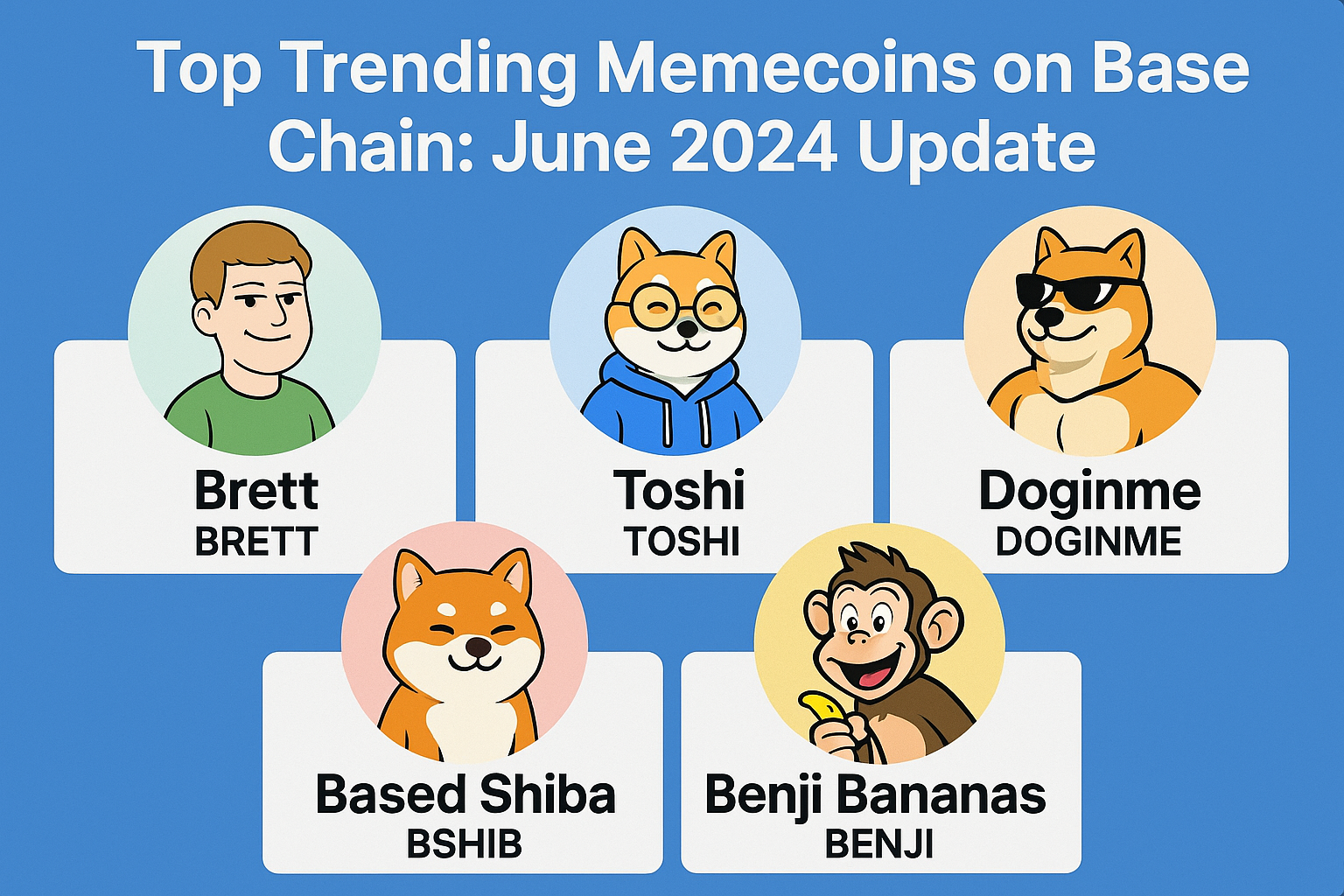 Top Trending Memecoins on Base Chain: June 2024 Update