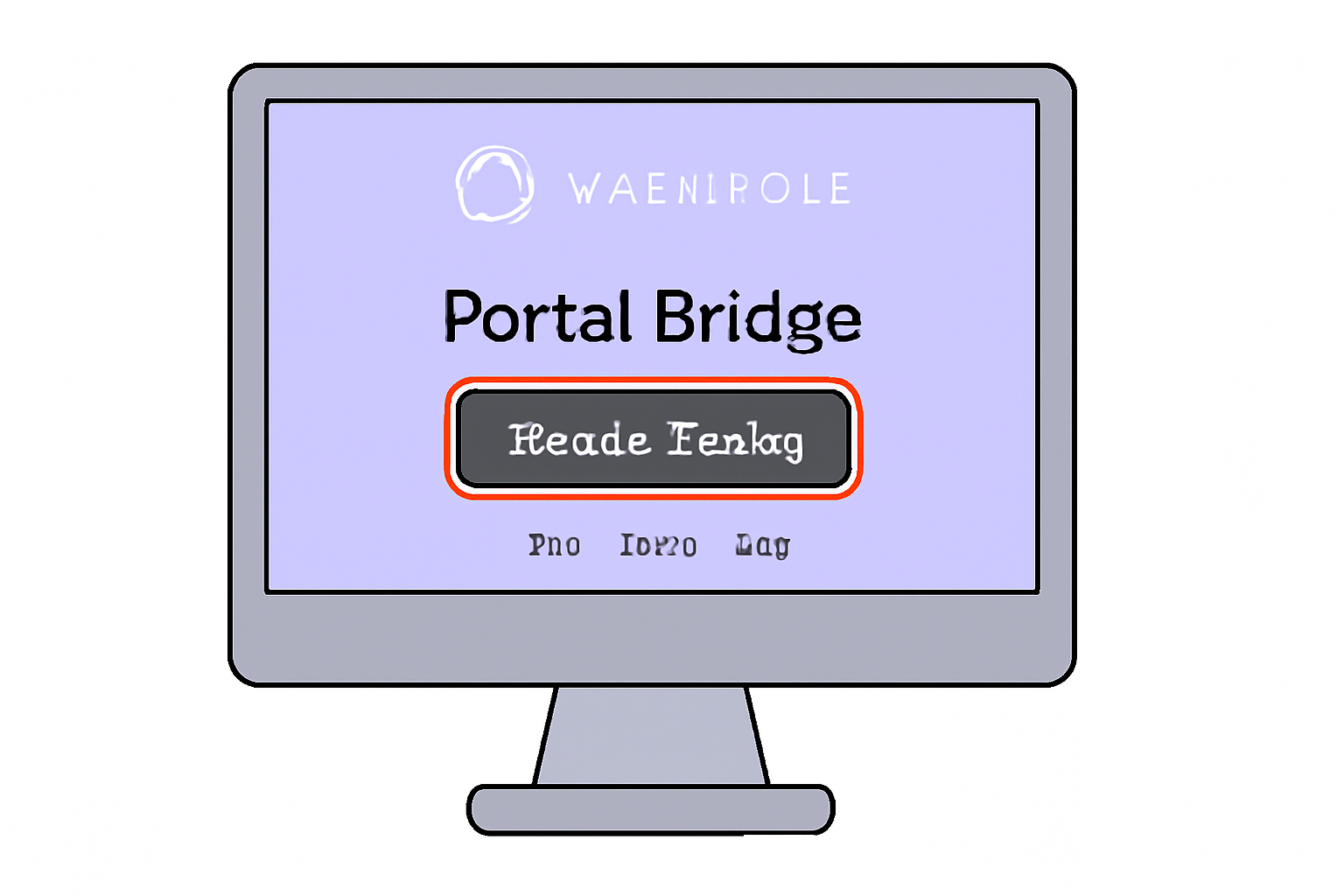 A computer screen displaying the Wormhole Portal Bridge homepage with the 'Transfer Tokens' button highlighted.