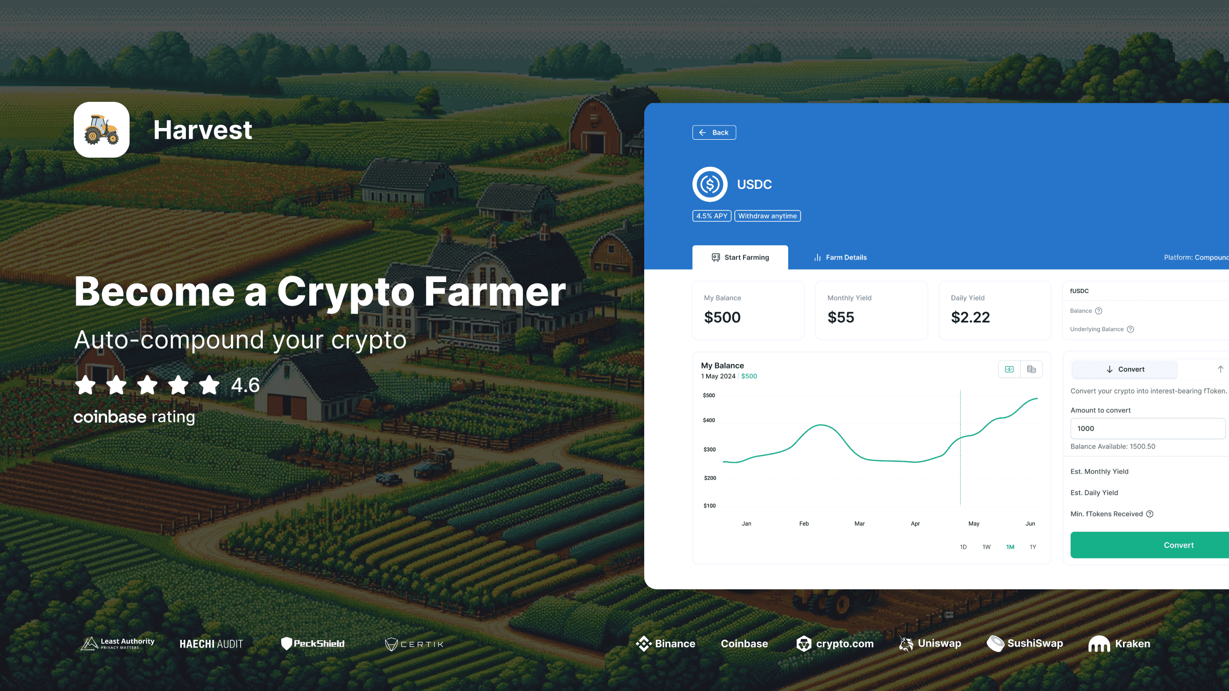 Harvest Finance Base USDC yield farming